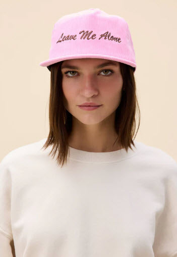 Daydreamer Leave Me Alone Corduroy Hat